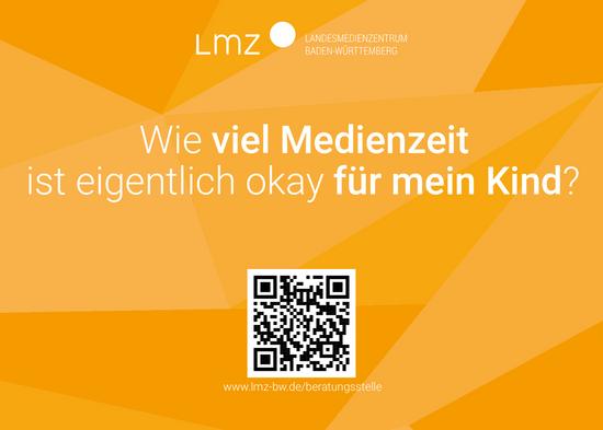 Werbe-Postkarte der medienpädagogischen Beratungsstelle