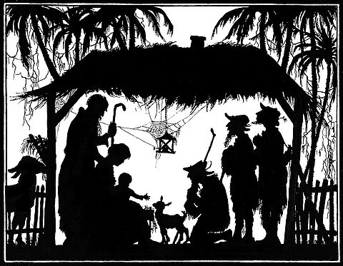 Weihnachts-Illustration von Johannes Seipp aus dem JAhr 1930.