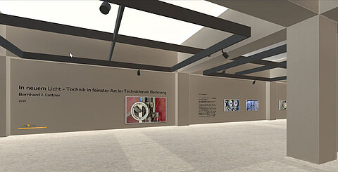 Virtuelle Ausstalleung von In neuem Licht – Technik in feinster Art im Technikforum Backnang